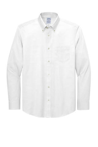 Brooks Brothers Wrinkle-Free Stretch Pinpoint Shirt (White)