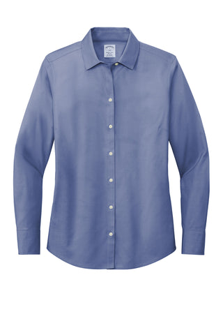 Brooks Brothers Women's Wrinkle-Free Stretch Pinpoint Shirt (Cobalt Blue)