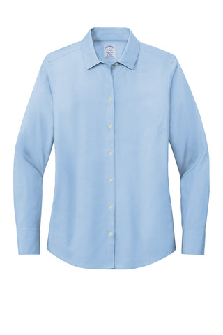 Brooks Brothers Women's Wrinkle-Free Stretch Pinpoint Shirt (Newport Blue)