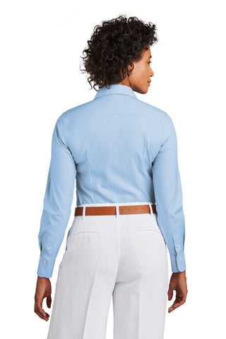 Brooks Brothers Women's Wrinkle-Free Stretch Pinpoint Shirt (Newport Blue)