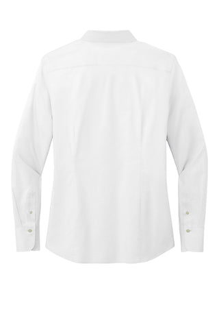 Brooks Brothers Women's Wrinkle-Free Stretch Pinpoint Shirt (White)