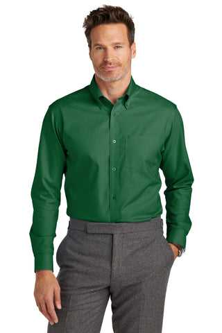 Brooks Brothers Wrinkle-Free Stretch Nailhead Shirt (Club Green)