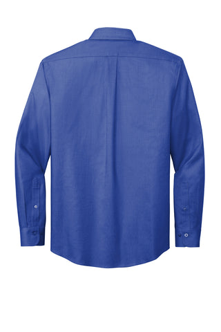 Brooks Brothers Wrinkle-Free Stretch Nailhead Shirt (Cobalt Blue)