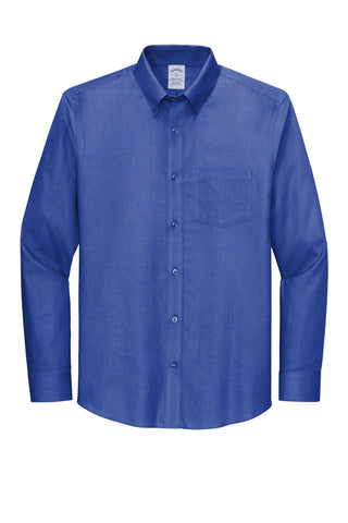 Brooks Brothers Wrinkle-Free Stretch Nailhead Shirt (Cobalt Blue)