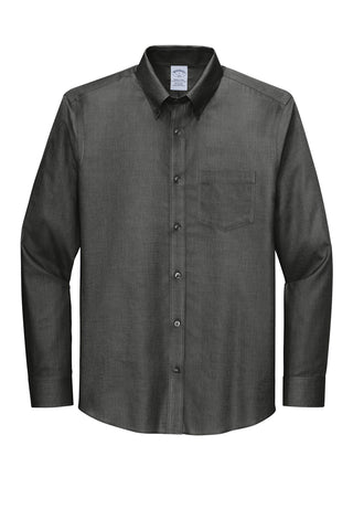 Brooks Brothers Wrinkle-Free Stretch Nailhead Shirt (Deep Black)