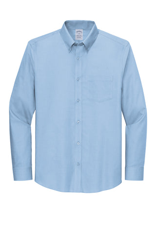 Brooks Brothers Wrinkle-Free Stretch Nailhead Shirt (Newport Blue)