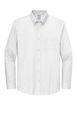 Brooks Brothers Wrinkle-Free Stretch Nailhead Shirt (White)