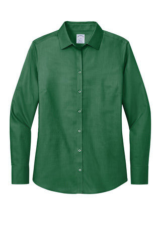 Brooks Brothers Women's Wrinkle-Free Stretch Nailhead Shirt (Club Green)