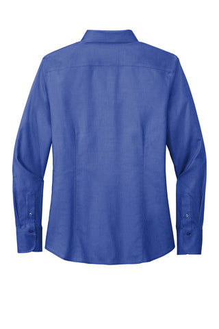 Brooks Brothers Women's Wrinkle-Free Stretch Nailhead Shirt (Cobalt Blue)