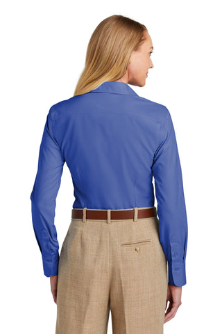 Brooks Brothers Women's Wrinkle-Free Stretch Nailhead Shirt (Cobalt Blue)