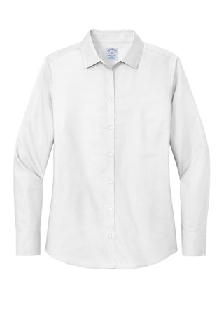 Brooks Brothers Women's Wrinkle-Free Stretch Nailhead Shirt (White)