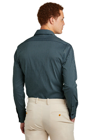 Brooks Brothers Tech Stretch Patterned Shirt (Dark Pine Multi Check)