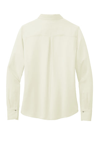 Brooks Brothers Women's Full-Button Satin Blouse (Off White)