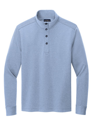 Brooks Brothers Mid-Layer Stretch 1/2-Button (Aegean Blue Heather)