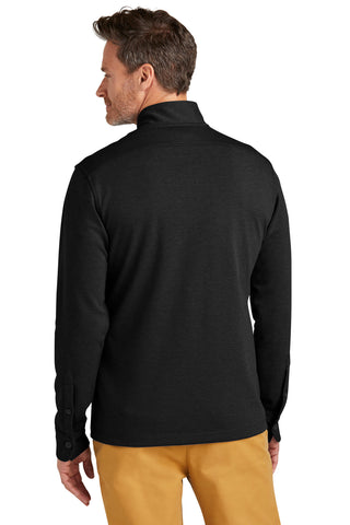 Brooks Brothers Mid-Layer Stretch 1/2-Button (Black Heather)