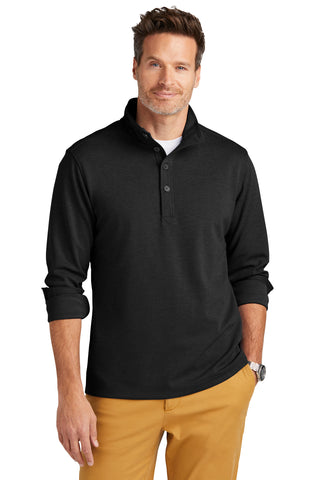 Brooks Brothers Mid-Layer Stretch 1/2-Button (Black Heather)