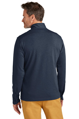 Brooks Brothers Mid-Layer Stretch 1/2-Button (Navy Blazer Heather)