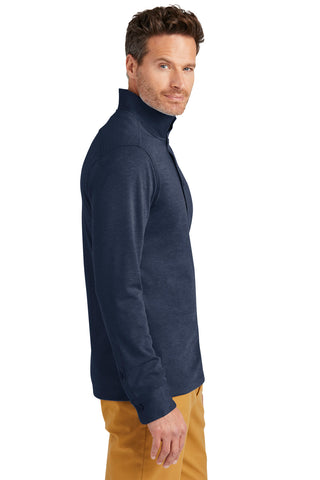 Brooks Brothers Mid-Layer Stretch 1/2-Button (Navy Blazer Heather)