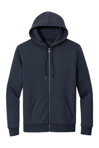 Brooks Brothers Double-Knit Full-Zip Hoodie (Night Navy)