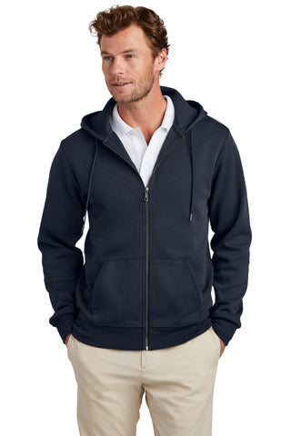 Brooks Brothers Double-Knit Full-Zip Hoodie (Night Navy)