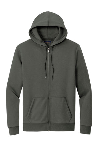 Brooks Brothers Double-Knit Full-Zip Hoodie (Windsor Grey)