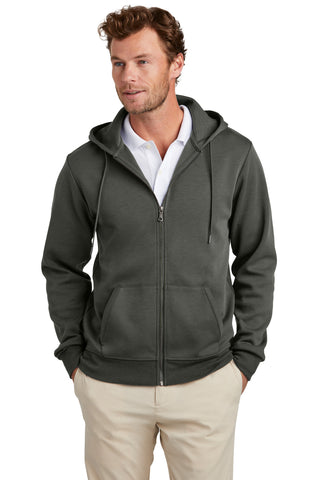 Brooks Brothers Double-Knit Full-Zip Hoodie (Windsor Grey)