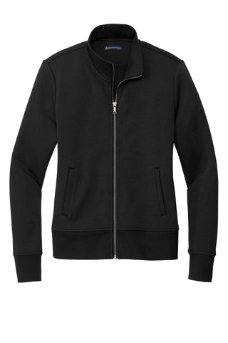 Brooks Brothers Women's Double-Knit Full-Zip (Deep Black)