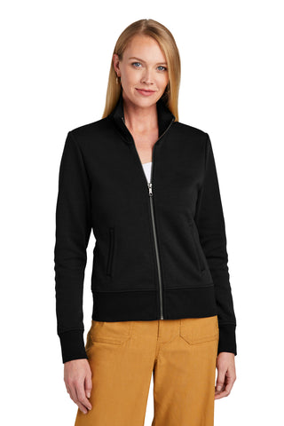 Brooks Brothers Women's Double-Knit Full-Zip (Deep Black)