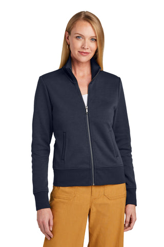 Brooks Brothers Women's Double-Knit Full-Zip (Night Navy)