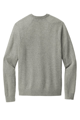 Brooks Brothers Cotton Stretch V-Neck Sweater (Light Shadow Grey Heather)