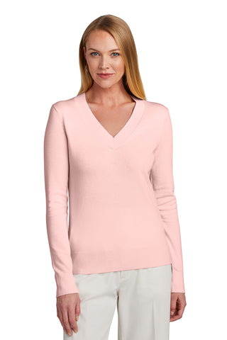 Brooks Brothers Women's Cotton Stretch V-Neck Sweater (Pearl Pink)