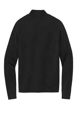 Brooks Brothers Cotton Stretch 1/4-Zip Sweater (Deep Black)