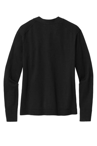 Brooks Brothers Women's Cotton Stretch Cardigan Sweater (Deep Black)