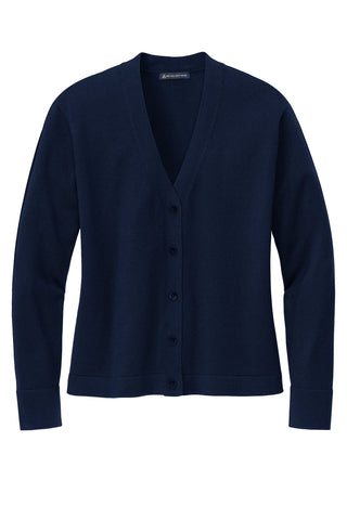 Brooks Brothers Women's Cotton Stretch Cardigan Sweater (Navy Blazer)