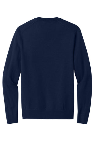 Brooks Brothers Washable Merino V-Neck Sweater (Navy Blazer)