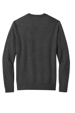 Brooks Brothers Washable Merino V-Neck Sweater (Windsor Grey Heather)