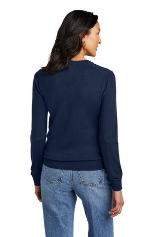 Brooks Brothers Women's Washable Merino V-Neck Sweater (Navy Blazer)