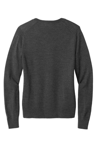 Brooks Brothers Women's Washable Merino V-Neck Sweater (Windsor Grey Heather)