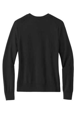 Brooks Brothers Women's Washable Merino Cardigan Sweater (Deep Black)