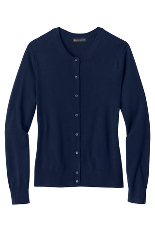 Brooks Brothers Women's Washable Merino Cardigan Sweater (Navy Blazer)