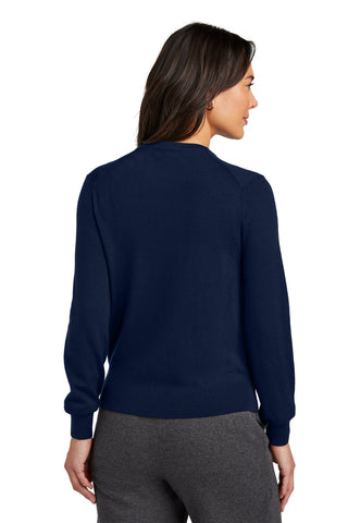 Brooks Brothers Women's Washable Merino Cardigan Sweater (Navy Blazer)