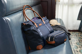 Brooks Brothers Wells Laptop Tote (Navy Blazer)