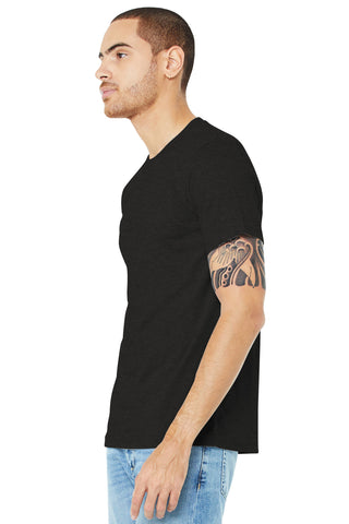 BELLA+CANVAS Unisex Heather CVC Short Sleeve Tee (Black Heather)