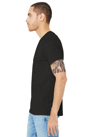 BELLA+CANVAS Unisex Heather CVC Short Sleeve Tee (Black Heather)