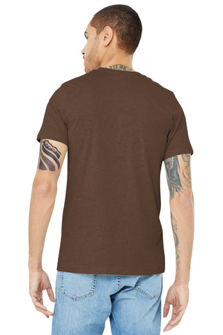 BELLA+CANVAS Unisex Heather CVC Short Sleeve Tee (Heather Brown)