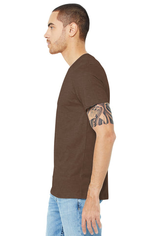 BELLA+CANVAS Unisex Heather CVC Short Sleeve Tee (Heather Brown)