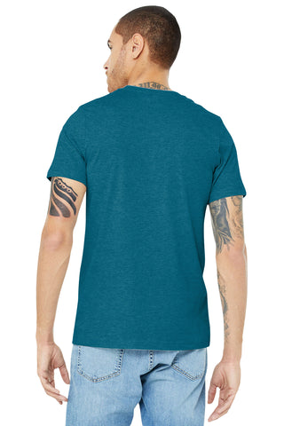 BELLA+CANVAS Unisex Heather CVC Short Sleeve Tee (Heather Deep Teal)