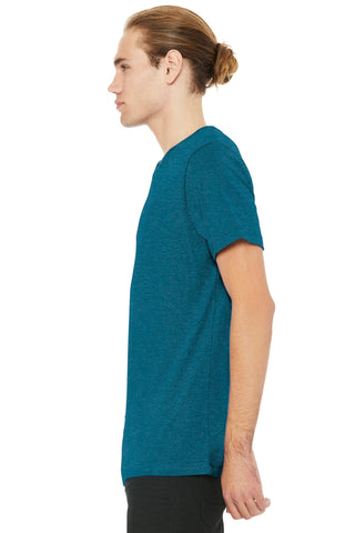 BELLA+CANVAS Unisex Heather CVC Short Sleeve Tee (Heather Deep Teal)