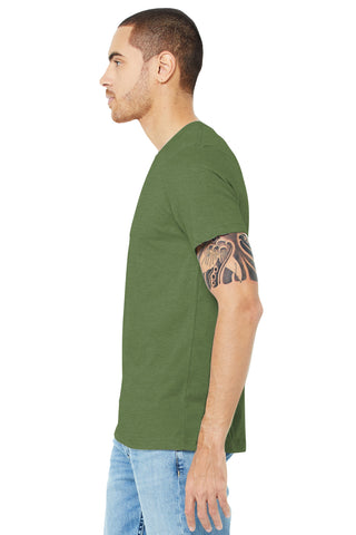 BELLA+CANVAS Unisex Heather CVC Short Sleeve Tee (Heather Green)