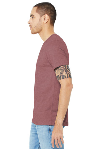 BELLA+CANVAS Unisex Heather CVC Short Sleeve Tee (Heather Mauve)